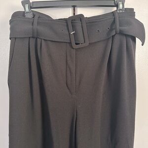 High waisted wide leg dress pants